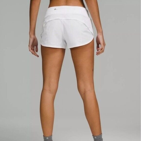 lululemon athletica Pants - Lululemon White Speed Up Low-Rise Lined Short 2.5" Size 8